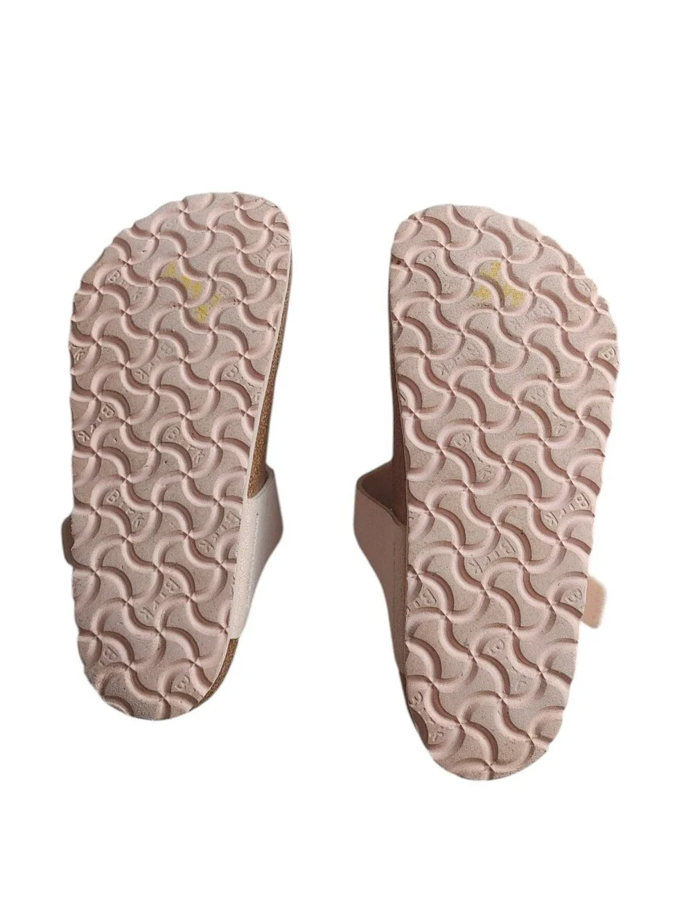 Girls BIRKENSTOCK Rose Rainbow Cotton Candy Gizeh Vegan Nubuck Sandals